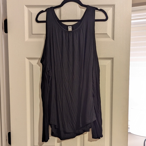 BNWT Black Cold Shoulder Top size XXL - Picture 1 of 6
